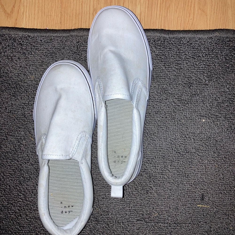 A New Day White Slip-On Shoes size 7